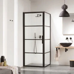 Douchecabine Sealskin SOHO Deur Met Vaste Wand 8mm Helderglas (verschillende Opties)