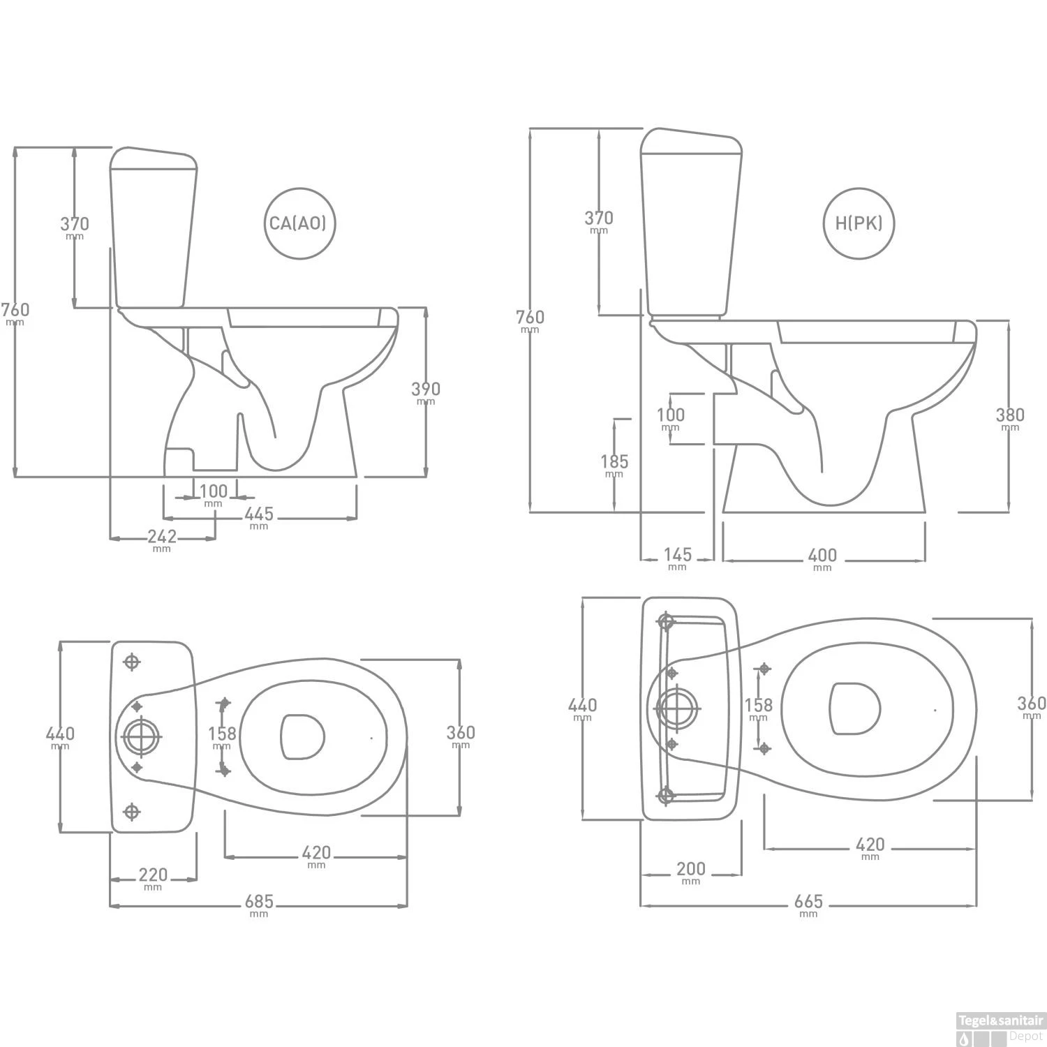 Duoblok Geberit Carde (inclusief Reservoir En Zitting) AO 4 Duoblok Geberit Carde (inclusief Reservoir En Zitting) AO - Afbeelding 2