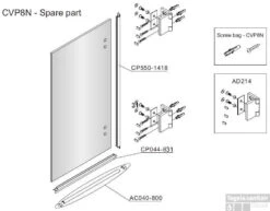 B&w-luxury Bagno Badwand 80x140cm. Chroom-helder Clean 11 B&w-luxury Bagno Badwand 80x140cm. Chroom-helder Clean -Badkamerwinkel 10479