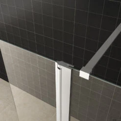 Zijwand Wiesbaden Draaibaar 40x200 Cm 10mm NANO Coating -Badkamerwinkel 20.3842 2 1