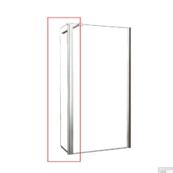 Zijwand Wiesbaden Draaibaar 40x200 Cm 10mm NANO Coating -Badkamerwinkel 20.3843 blanco shop
