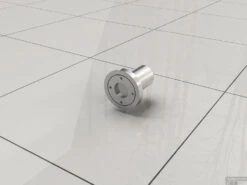 Plafond Stabilisatiestang Wiesbaden Rond 100cm Inkortbaar Chroom -Badkamerwinkel 20.3866 1