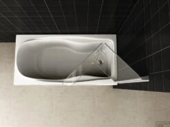 Badwand Wiesbaden Inklapbaar 100x140cm 6mm NANO Coating 11 Badwand Wiesbaden Inklapbaar 100x140cm 6mm NANO Coating -Badkamerwinkel 20.3895 1