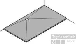 Huppe Easystep Douchebak 140 X 80 X 3 Cm. Wit