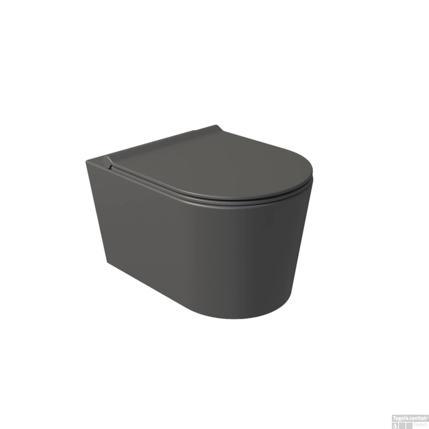 Toiletzitting Salenzi Form Slim Mat Antraciet 4 Toiletzitting Salenzi Form Slim Mat Antraciet - Afbeelding 2