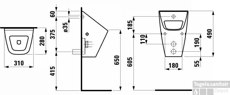 Laufen Vila Huisurinoir Wit 4 Laufen Vila Huisurinoir Wit - Afbeelding 2