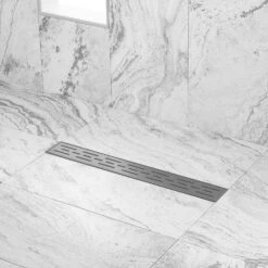 Gunmetal RVS Douchegoot Flens Met Uitneembaar Sifon 70x7cm 6,7cm Diep GUNMETAL ROOSTER -Badkamerwinkel 33768 70414 2