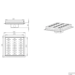 Doucheput Best Design N-Square Met Flens 30x30x7.7cm RVS -Badkamerwinkel 3803190 1