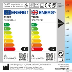Spiegel Verlichting Tiger Ancis LED 4000K 40x4x10.5 Cm Mat Chroom -Badkamerwinkel 4008919067431 10