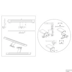 Spiegel Verlichting Tiger Ancis LED 4000K 40x4x10.5 Cm Mat Chroom -Badkamerwinkel 4008919067431 9