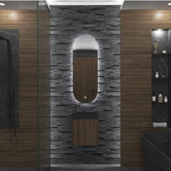 Badkamerspiegel Gliss Orion 40x100cm Verticaal LED