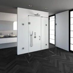 Douchecabine Compleet Just Creating Profielloos XL 100x160 Cm RVS -Badkamerwinkel 4jc12 100x160g 1