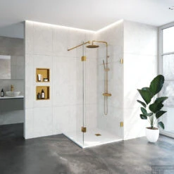 Sanitop Douchewand Profielloos | Met Draaibare Zijwand 30cm | Inloopdouche (Alle Kleuren En Maten) -Badkamerwinkel 4jc3 100 30u 1