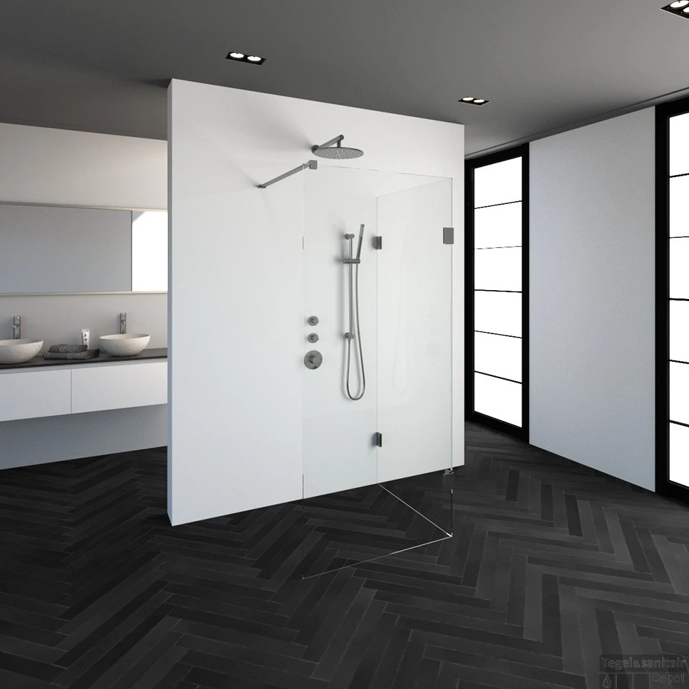 Inloopdouche Compleet Just Creating Profielloos 90x90 Cm Reversed RVS 4 Inloopdouche Compleet Just Creating Profielloos 90x90 Cm Reversed RVS - Afbeelding 2