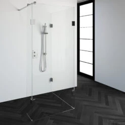 Inloopdouche Compleet Just Creating Profielloos 100x90/30 Cm Reversed Chroom