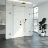 Inloopdouche Compleet XL Just Creating Profielloos 90x160 Cm Goud -Badkamerwinkel 4jc6 90x160u