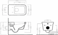 B&w-luxury Spring Wandcloset Met Softclose Closetzitting Wit -Badkamerwinkel 52195