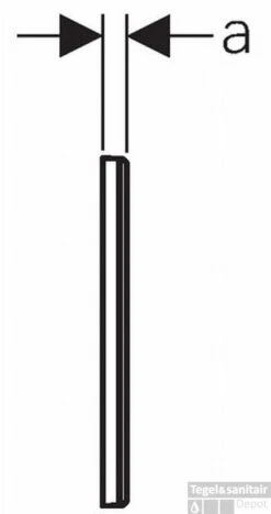 Geberit Omega Afdekplaat Glas Wit-aluminium -Badkamerwinkel 77500