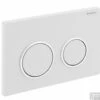 Geberit Omega 20 Bedieningsplaat Front/planchetbediening Wit-chroom-wit