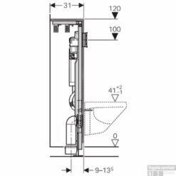 Geberit Gis Easy Omega Inbouwreservoir H90xb70 Front/planchetbed. -Badkamerwinkel 77529
