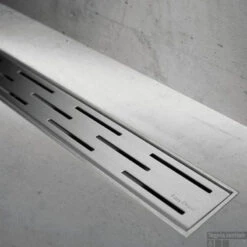 Easydrain Compact Taf Modulo Design Douchegoot 70 Cm.rooster Classic Waterslot 30mm. Rvs Geborsteld