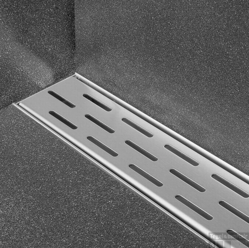 Easydrain Compact Wall 50 Afvoergoot 6x80 Cm. Zijuitlaat Rvs 4 Easydrain Compact Wall 50 Afvoergoot 6x80 Cm. Zijuitlaat Rvs - Afbeelding 2