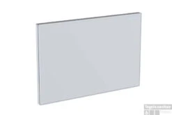 Geberit Omega Afdekplaat Glas Wit-aluminium