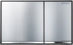 Geberit Omega 60 Bedieningsplaat 2-knops Frontbediening Chroom Geborsteld