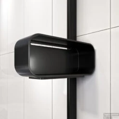 Inloopdouche Sealskin Inc. Type A1 Met Douchemand En Helder Veiligheidsglas Met Antikalklaag 90x30x200 Cm Mat Zwart -Badkamerwinkel 8720314712049 3