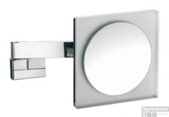 Emco Asis Scheerspiegel Vierkant 22cm.led Verlichting X3 Chroom