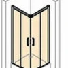 Huppe Classics 2 Easy Entry 2-dlg. Hoekinstap 90/90x200 Cm. Matzilver-antiplaque Glas -Badkamerwinkel 88244