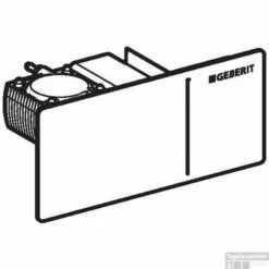 Geberit Sigma 70 Opbouw Drukker Voor Inbouw Reservoir 12 Cm. Glas Umbra-aluminium -Badkamerwinkel 92607 1