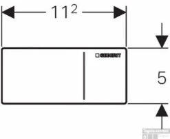 Geberit Sigma 70 Opbouw Drukker Voor Inbouw Reservoir 12 Cm. Glas Umbra-aluminium -Badkamerwinkel 92608 1