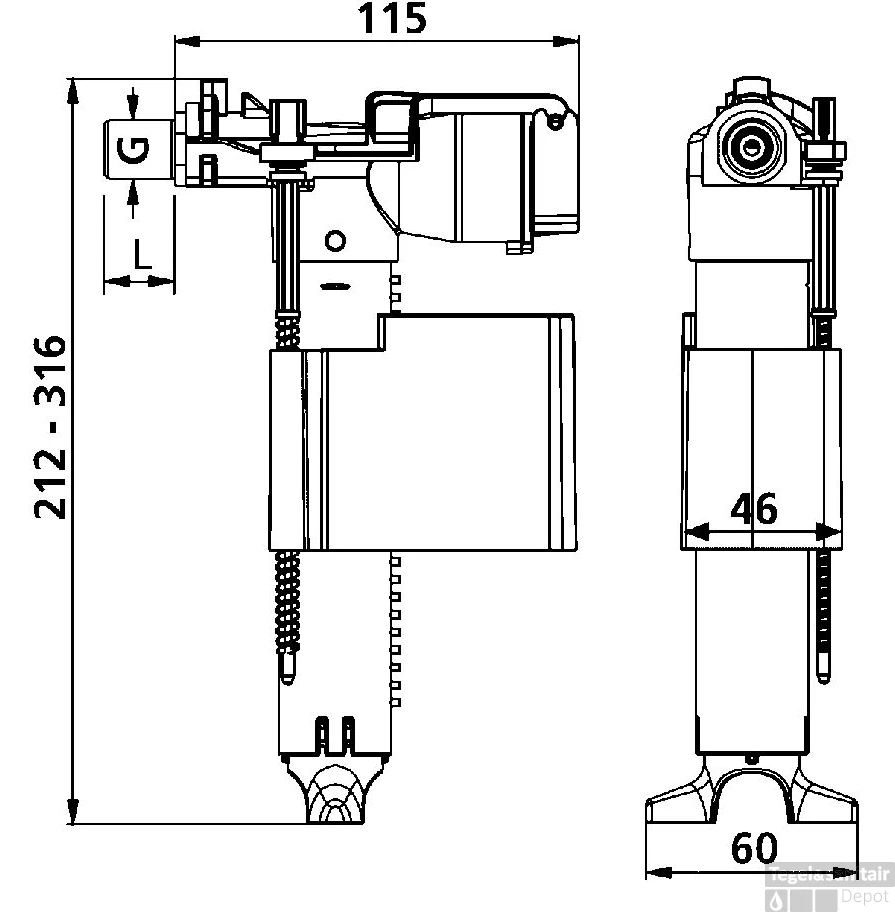 ABU Vlotterkraan Universeel 2500400S001 3 ABU Vlotterkraan Universeel 2500400S001