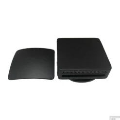 Badafvoerplug Set Boss & Wessing Tbv Badoverloopcombinatie Met Vulfunctie Vierkant Mat Zwart