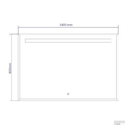 Badkamerwinkel -Badkamerwinkel badkamerspiegel best design miracle 140x80 cm tech