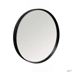 Badkamerspiegel Cipi Ordina 80 Cm Rond Mat Zwart