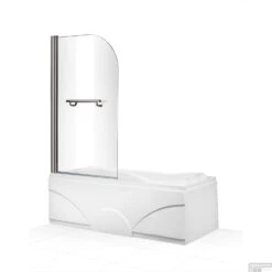 Badwand Boss & Wessing Bibi Afgerond 80x140cm Scharnierend Omkeerbaar 6mm