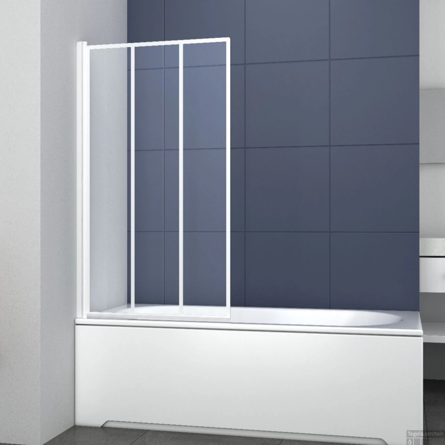 Badwand Allibert Loft-Game 1 Scherm 80x140 Cm Omkeerbaar Wit 4 Badwand Allibert Loft-Game 1 Scherm 80x140 Cm Omkeerbaar Wit - Afbeelding 2