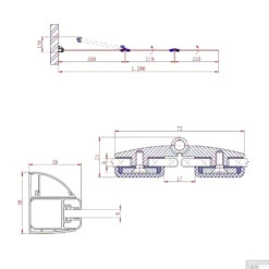 Badwand Boss & Wessing Bibi Recht 120x140cm Scharnierend 3-delig Omkeerbaar 6mm 7 Badwand Boss & Wessing Bibi Recht 120x140cm Scharnierend 3-delig Omkeerbaar 6mm -Badkamerwinkel badwand boss wessing bibi recht 120x140cm scharnierend 3 delig omkeerbaar 6mm tech