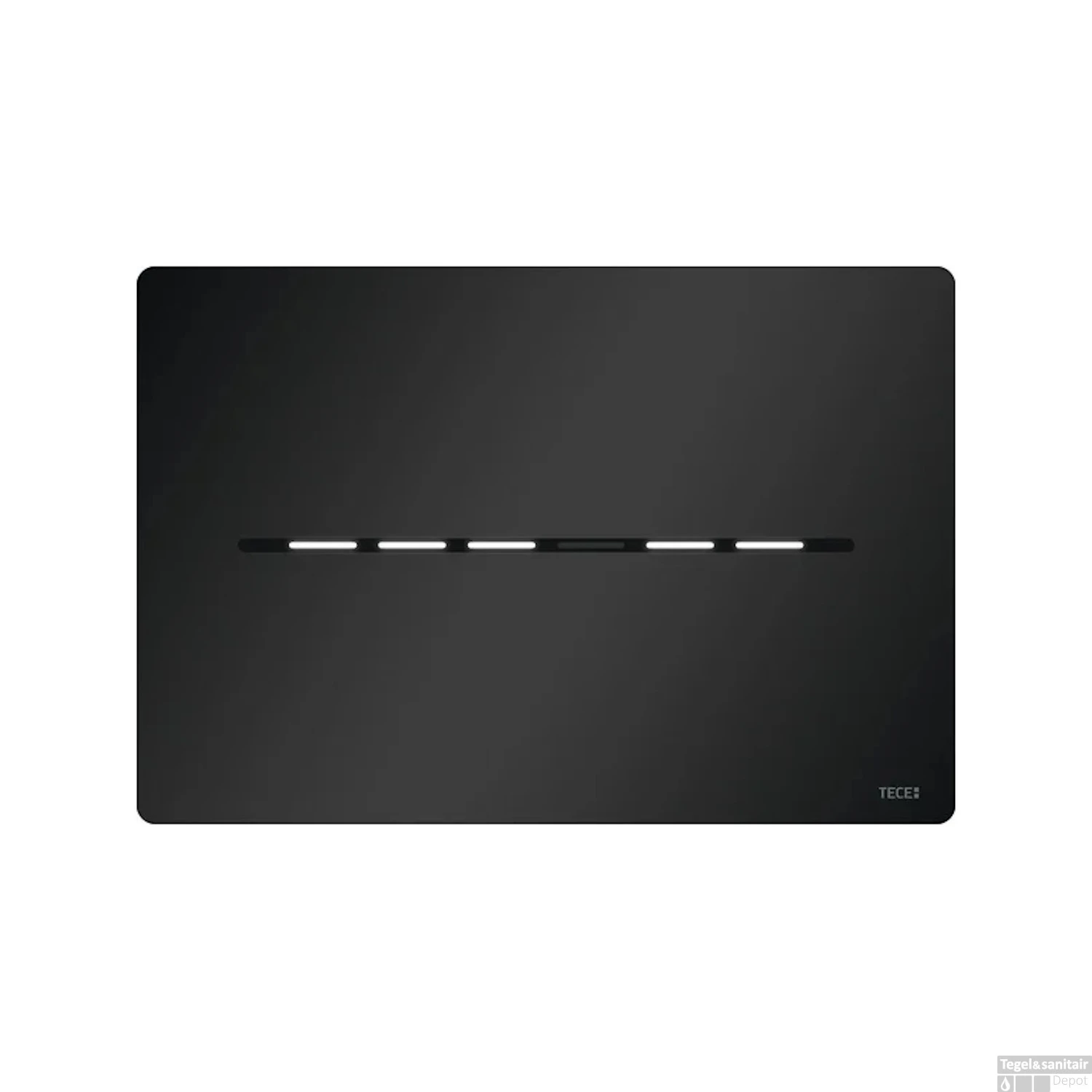 Bedieningsplaat Elektronisch TECE Solid Met Handsfree Bediening 12V Net - Mat Zwart