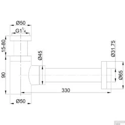 Bekersifon Boss & Wessing Verkort Rond Incl. Muurbuis En Rozet Chroom 5 Bekersifon Boss & Wessing Verkort Rond Incl. Muurbuis En Rozet Chroom -Badkamerwinkel bekersifon boss wessing verkort rond incl. muurbuis en rozet chroom