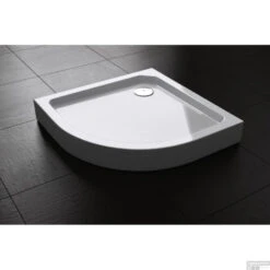 Douchebak Best Design Zol Radius 550 Opbouw 100x100x14,5cm -Badkamerwinkel best design project 100x100x14 cm douchebak opbouw 55 cm kwartrond wit acryl