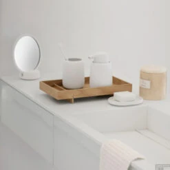 Badkamerwinkel -Badkamerwinkel blomus cosmeticaspiegel sono zwart sfeer2