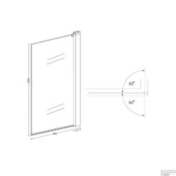BWS Badwand 80x150cm 6mm NANO Veiligheidsglas Chroom 9 BWS Badwand 80x150cm 6mm NANO Veiligheidsglas Chroom -Badkamerwinkel bws badwand 80x150cm 6mm nano veiligheidsglas chroom tech