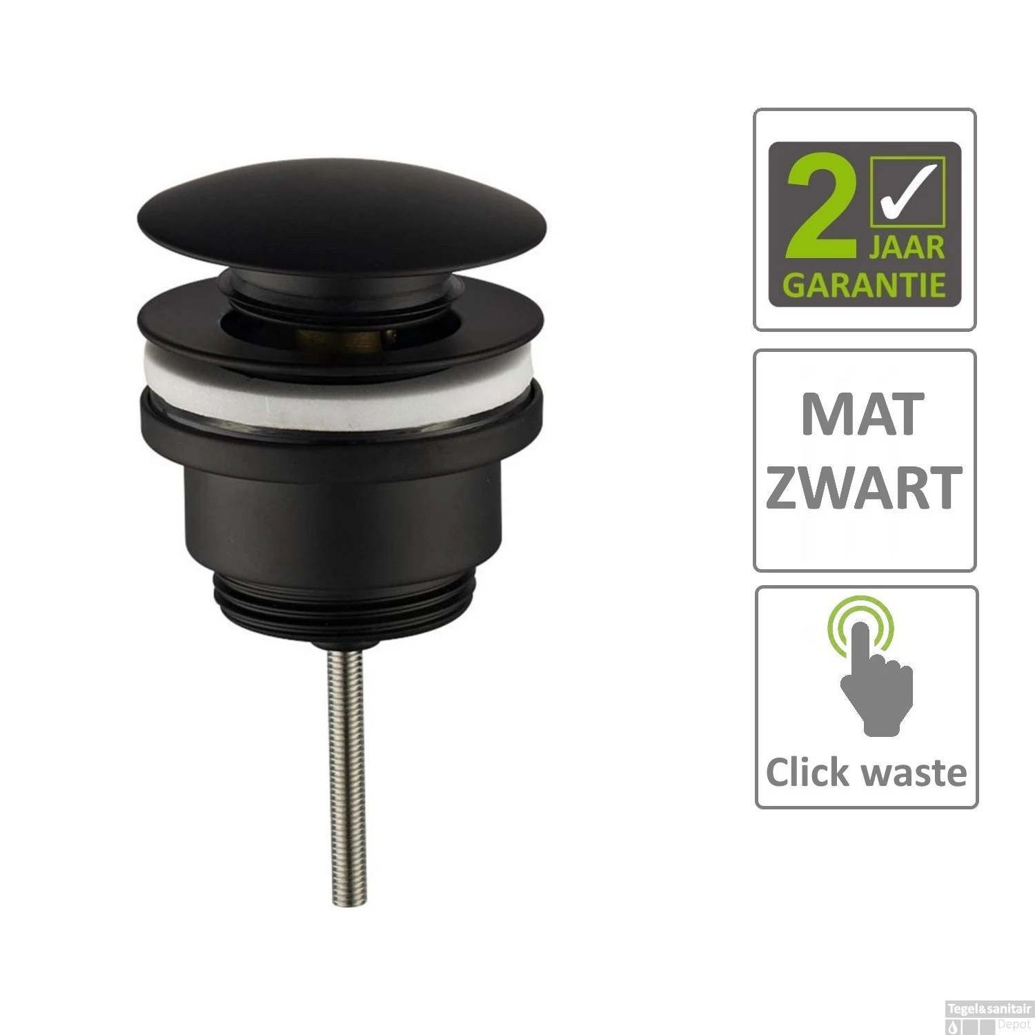 BWS Clickwaste 5/4 Laag Mat Zwart 3 BWS Clickwaste 5/4 Laag Mat Zwart