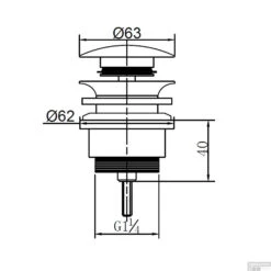 BWS Clickwaste 5/4 Laag Mat Zwart 7 BWS Clickwaste 5/4 Laag Mat Zwart -Badkamerwinkel bws clickwaste 5 4 laag mat zwart tech