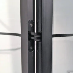 BWS Douchecabine Frame 130x120 Cm 8 Mm NANO Glas Mat Zwart Raster -Badkamerwinkel bws douchecabine frame mat zwart raster sfeer3 30