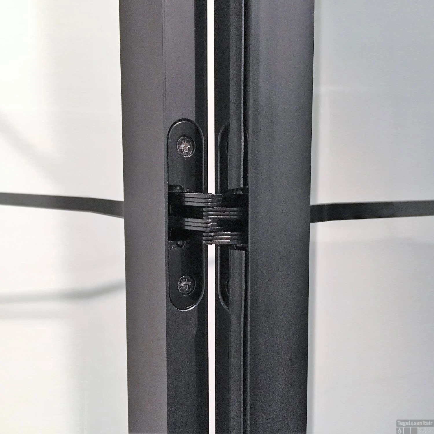 BWS Douchecabine Frame 90x70 Cm 8 Mm NANO Glas Mat Zwart Raster 6 BWS Douchecabine Frame 90x70 Cm 8 Mm NANO Glas Mat Zwart Raster - Afbeelding 4