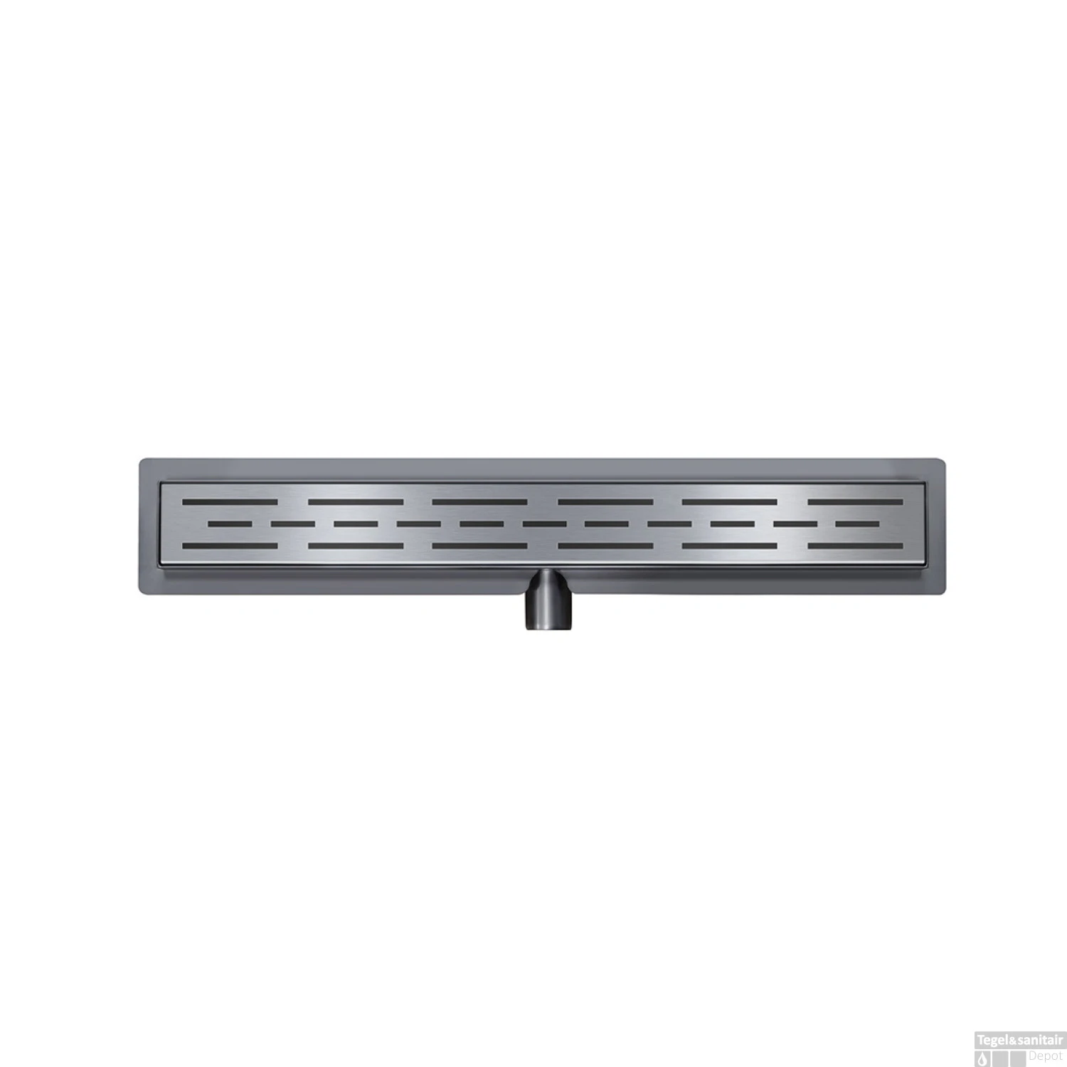 BWS Douchegoot Flens Met Uitneembare Haarfilter 80x7x6.7 Cm Gunmetal - Afbeelding 4